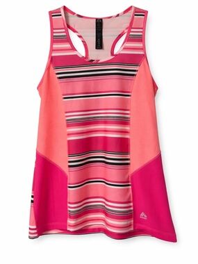 RBX NWT Pink Striped Racerback Athletic Tank- XL